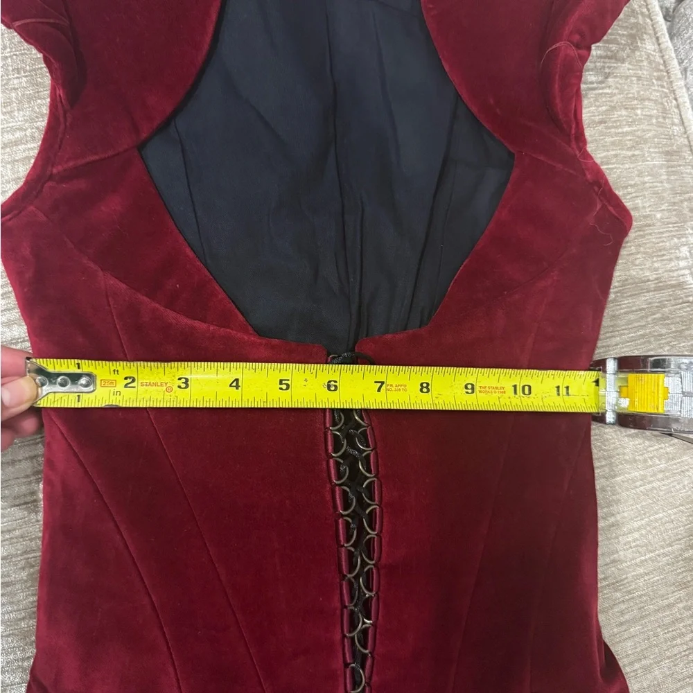SOLD*****VELVET corset - Picture 6 of 6